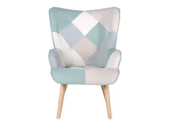 Poltrona* Dudeco Poltrona Luca Patchwork Verde Menta Multicor