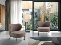 Poltrona* Dudeco Poltrona Minsk Castanho