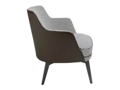 Poltrona* Dudeco Poltrona Vilnius Branco e Preto