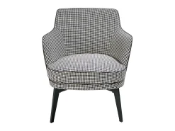 Poltrona* Dudeco Poltrona Vilnius Branco e Preto