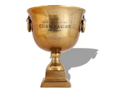 vidaxl Elegante Frapê de Castanho em Forma de Taça Troféu^ Acessório Vinho E Bar