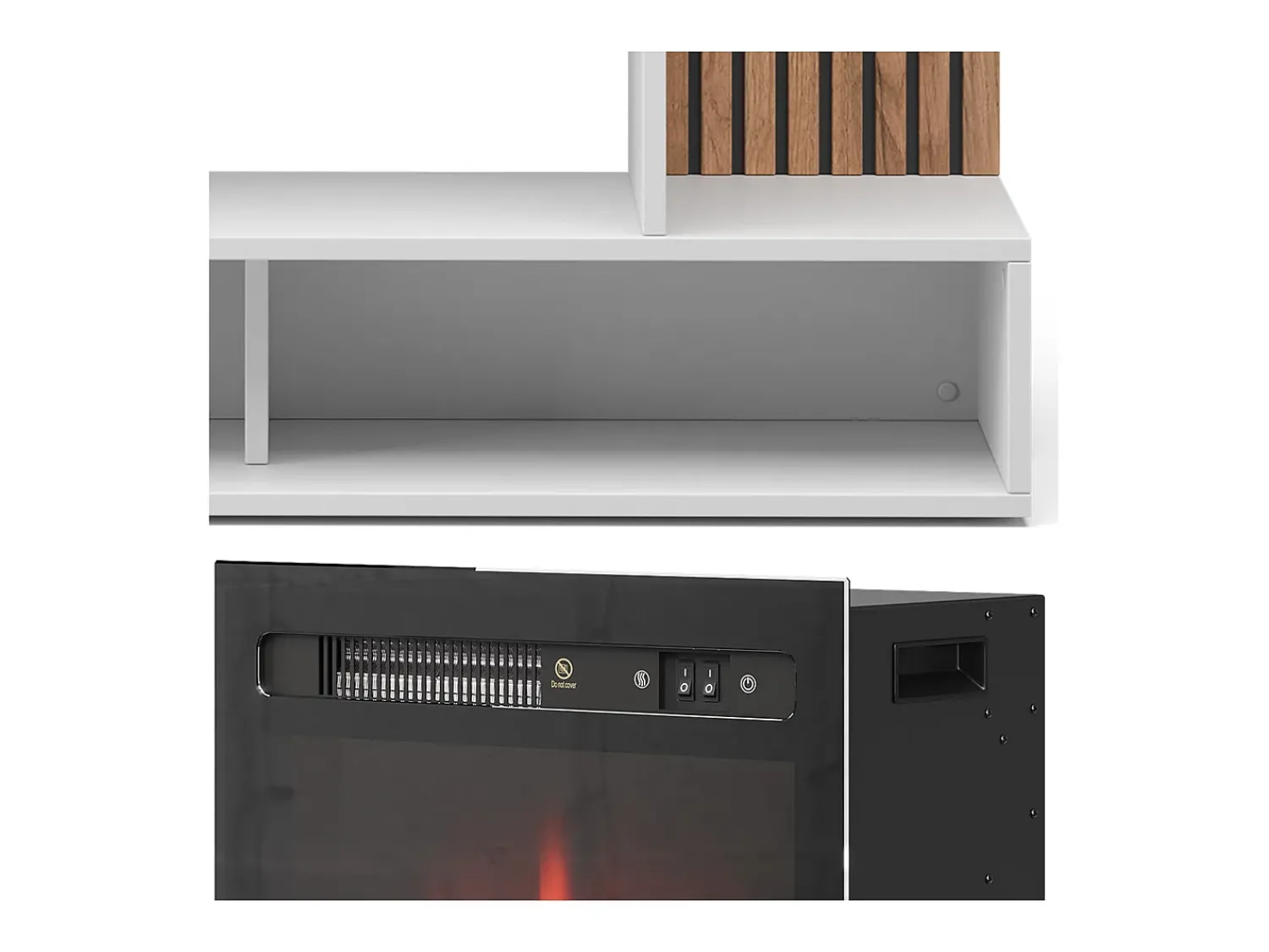 Best Vicco Elektrokamin 100x25x80 lynea Branco