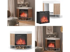 Lareira|Vicco Elektrokamin 100x73x80 lynea Branco