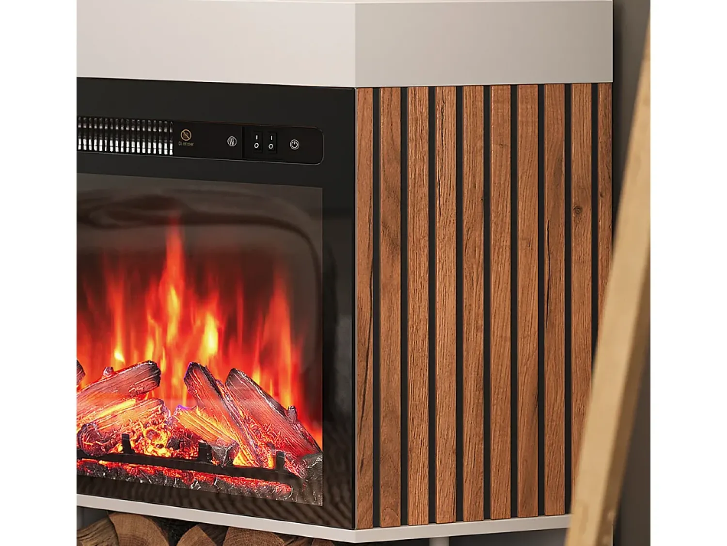 Lareira|Vicco Elektrokamin 100x73x80 lynea Branco