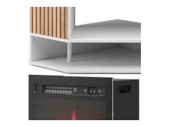 Lareira|Vicco Elektrokamin 100x73x80 lynea Branco