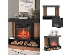 Lareira*Vicco Elektrokamin 100x25x80 lynea Preto