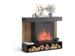 Lareira*Vicco Elektrokamin 100x25x80 lynea Preto