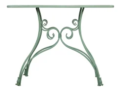 Consola* Entrada de metal envelhecido Verde