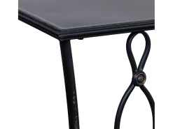 Consola| Entrada em metal envelhecido Preto