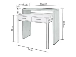 duehome Escritorio consola Zira^ Consola