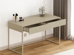 Consola*Vente-unique Escrivaninha com 2 gavetas em - CALDRIN por Pascal Morabito Bege