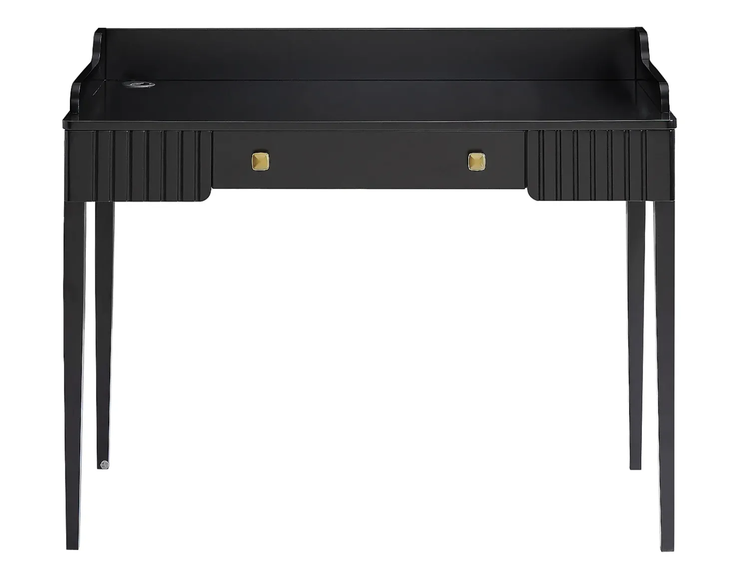 Vente-unique Escrivaninha console com 1 gaveta em MDF fosco - RENEVI por Pascal Morabito^ Consola
