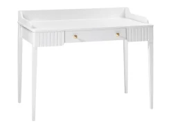 Consola|Vente-unique Escrivaninha de console com 1 gaveta em MDF fosco - RENEVI por Pascal Morabito Branco