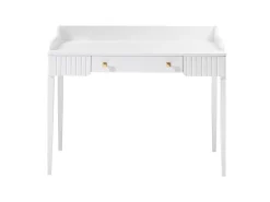 Consola|Vente-unique Escrivaninha de console com 1 gaveta em MDF fosco - RENEVI por Pascal Morabito Branco