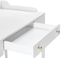 Consola|Vente-unique Escrivaninha de console com 1 gaveta em MDF fosco - RENEVI por Pascal Morabito Branco