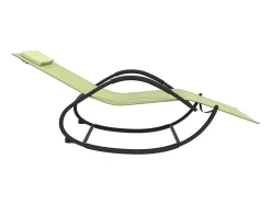 Espreguiçadeira baloiço 2 pcs aço e textilene cor PT684177^ Poltrona