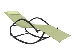 Espreguiçadeira baloiço 2 pcs aço e textilene cor PT684177^ Poltrona