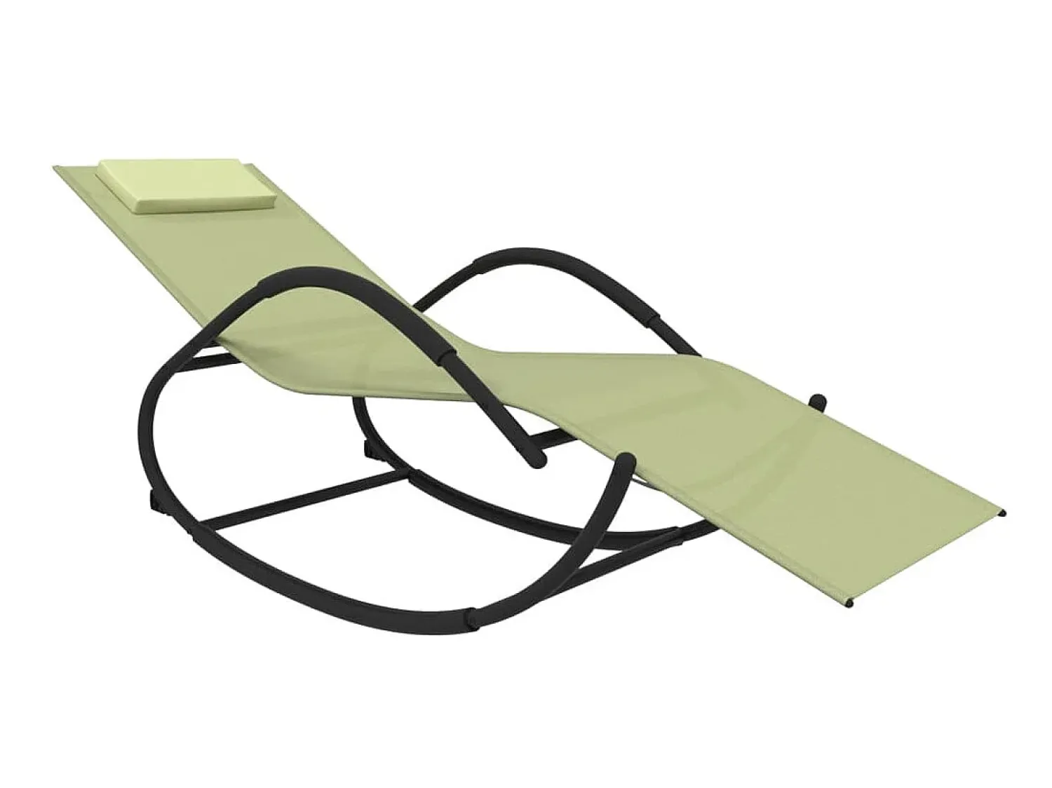 Espreguiçadeira baloiço 2 pcs aço e textilene cor PT684177^ Poltrona