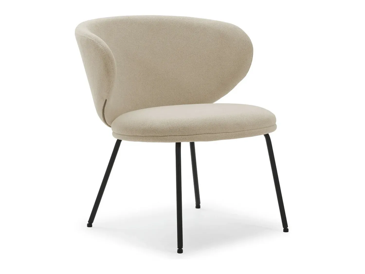 Espreguiçadeira com pernas de metal 76x73 h77 cm^ Poltrona