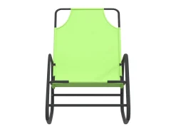 New Espreguiçadeiras baloiço 2 pcs aço e textilene PT750787 Verde