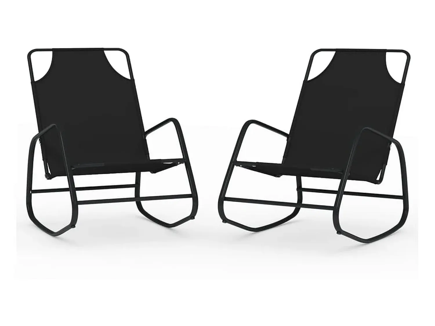 Espreguiçadeiras baloiço 2 pcs aço e textilene PT868350^ Poltrona