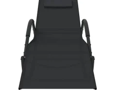 Poltrona| Espreguiçadeiras baloiço 2 pcs aço e textilene PT314127 Preto