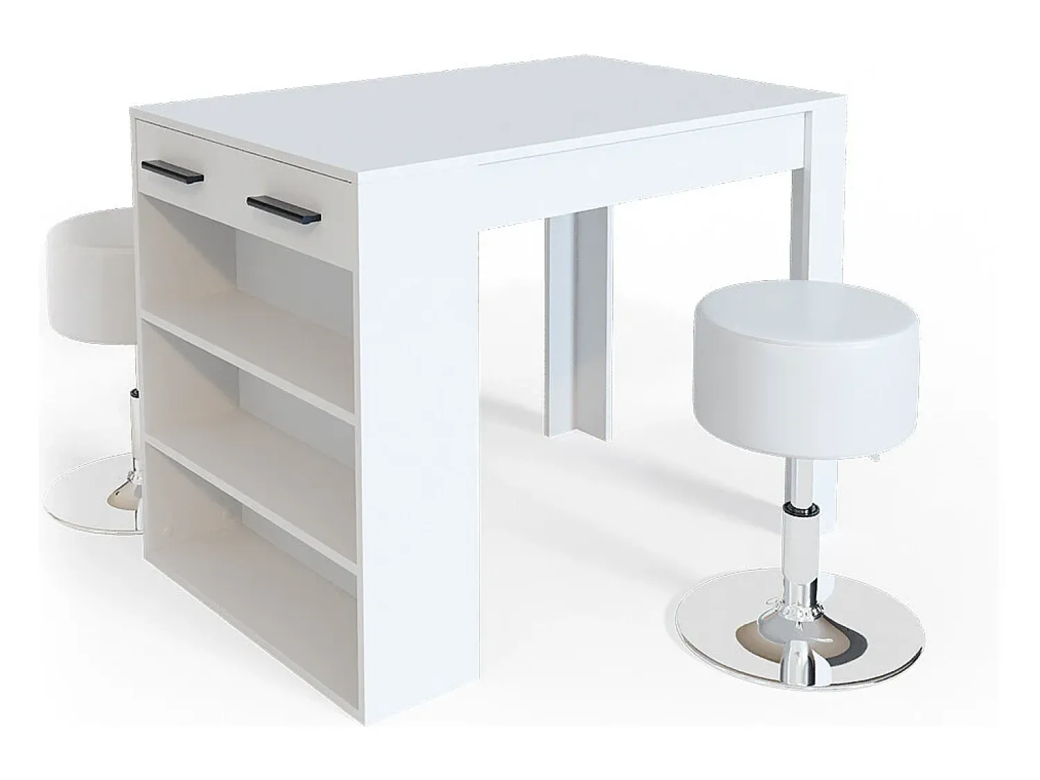 Clearance Vicco Esstisch-Set 67x100x77.5 repose Branco