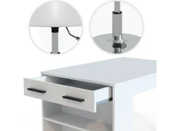Clearance Vicco Esstisch-Set 67x100x77.5 repose Branco