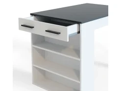 Móvel De Bar|Vicco Esszimmertisch antracite/branco 67x100x77.5 repose Cinza antracite