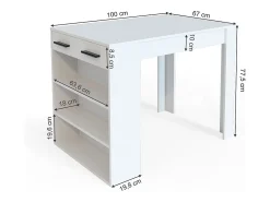 Vicco Esszimmertisch 67x100x77.5 repose^ Móvel De Bar