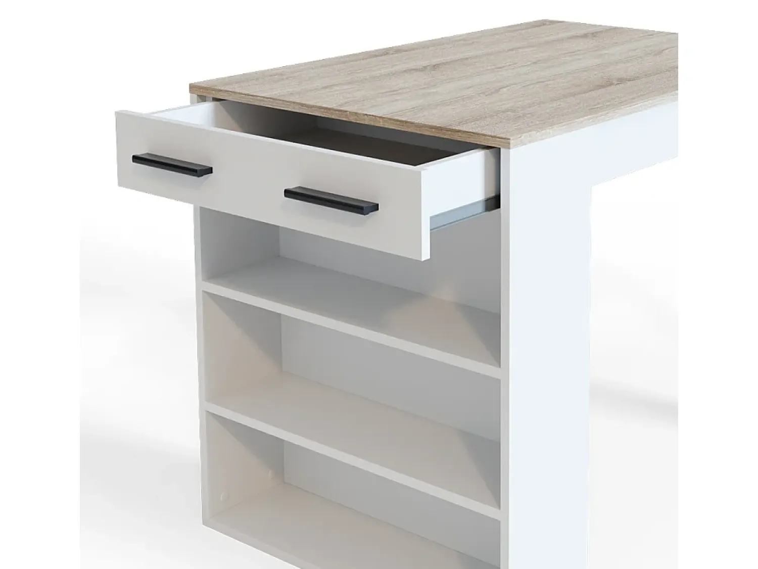 Móvel De Bar*Vicco Esszimmertisch sonoma/branco 67x100x77.5 repose Natural claro