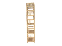 Vente-unique Estante - 4 prateleiras - Material: rotim - Cor: natural - IRISOU^ Prateleira