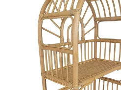 Vente-unique Estante - 4 prateleiras - Material: rotim - Cor: natural - IRISOU^ Prateleira