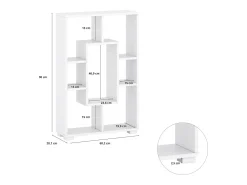 Prateleira|Casa Vital Estante - aglomerado - - PERSEUS Branco