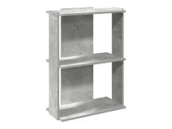 Biblioteca|vidaxl Estante 3 camadas betão 60x30x80 cm madeira trabalhada Cinzento
