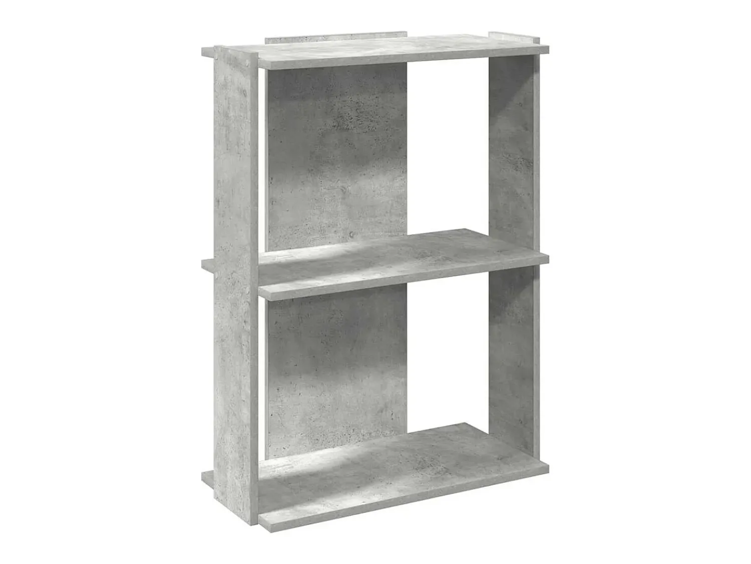 Biblioteca|vidaxl Estante 3 camadas betão 60x30x80 cm madeira trabalhada Cinzento