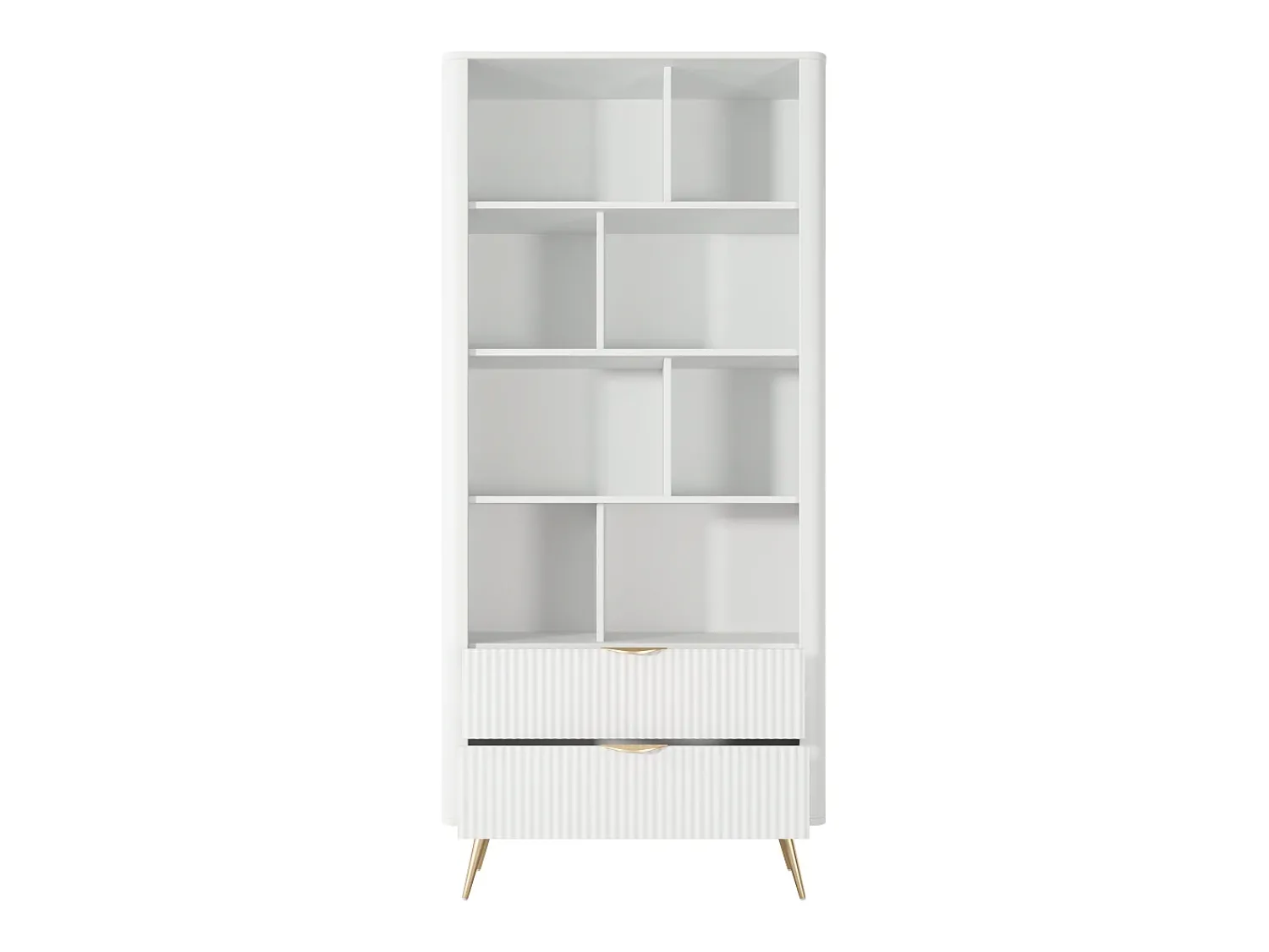 Biblioteca| Estante: 2 gavetas, , 88,2 x 38 x 193,8 cm Branco