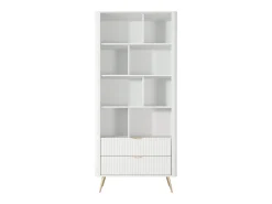 Biblioteca| Estante: 2 gavetas, , 88,2 x 38 x 193,8 cm Branco
