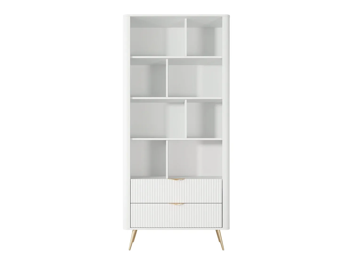 Biblioteca| Estante: 2 gavetas, , 88,2 x 38 x 193,8 cm Branco