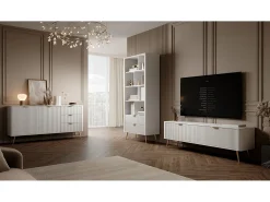 Biblioteca| Estante: 2 gavetas, , 88,2 x 38 x 193,8 cm Branco