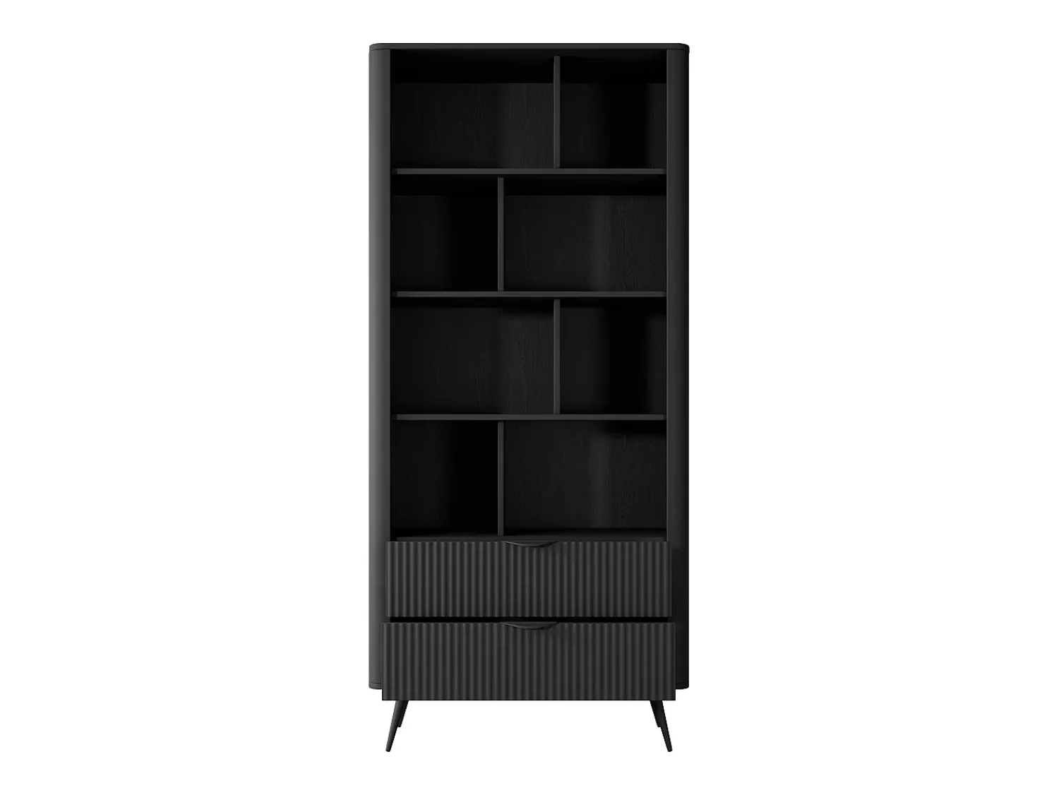 Clearance Estante: 2 gavetas, , 88,2 x 38 x 193,8 cm Preto