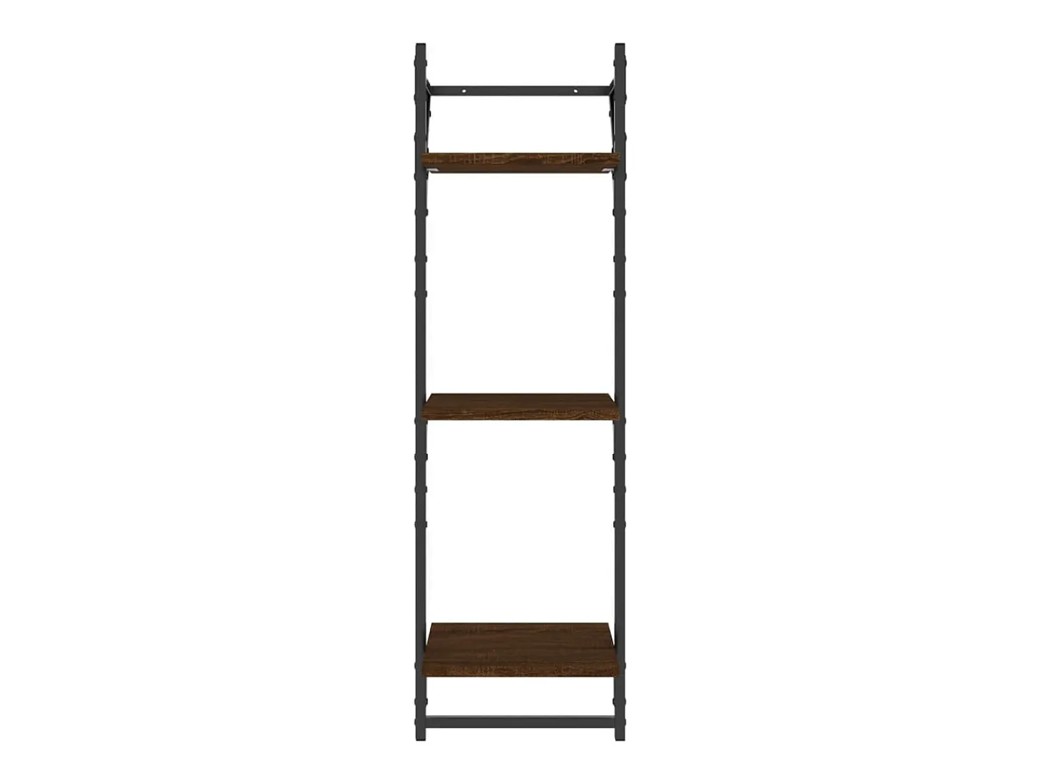 Best Estante 3 prat. c/ barras 2 pcs 30x25x100 cm carvalho PT491212 Castanho