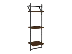 Best Estante 3 prat. c/ barras 2 pcs 30x25x100 cm carvalho PT491212 Castanho