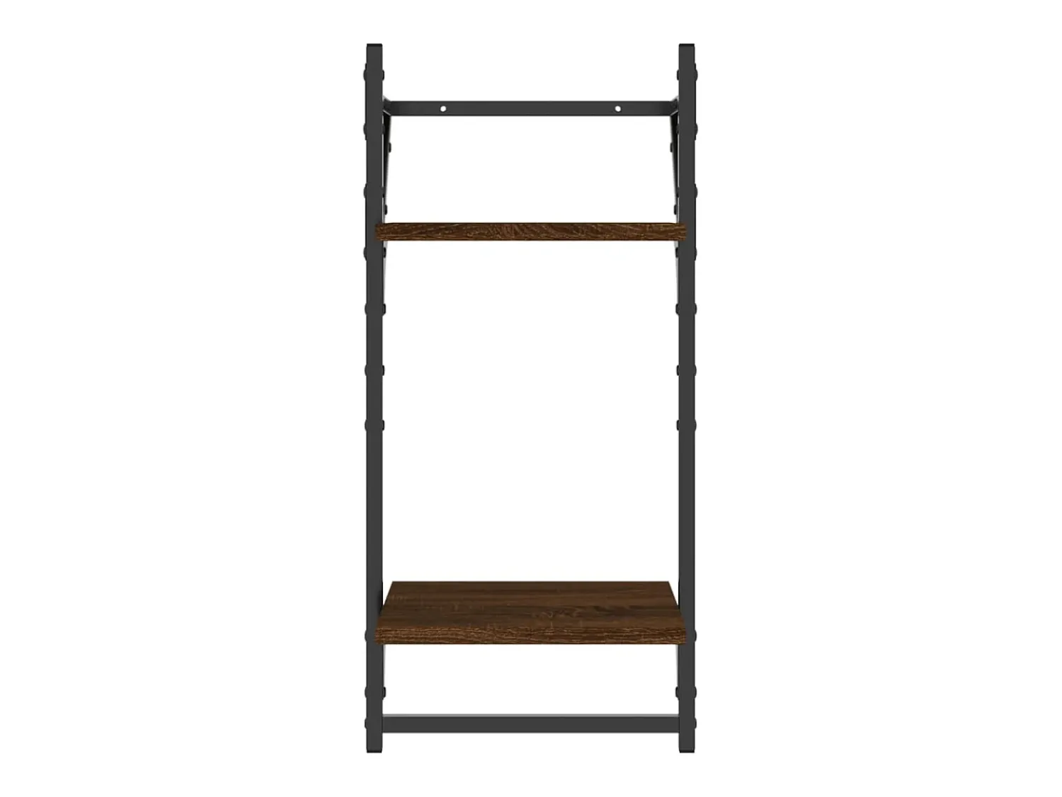 Prateleira* Estante 2 prat. c/ barras 2 pcs 30x25x65 cm carvalho PT393004 Castanho