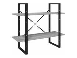vidaxl Estante 2 prat. 80x30x70 cm derivados madeira sonoma^ Vitrina