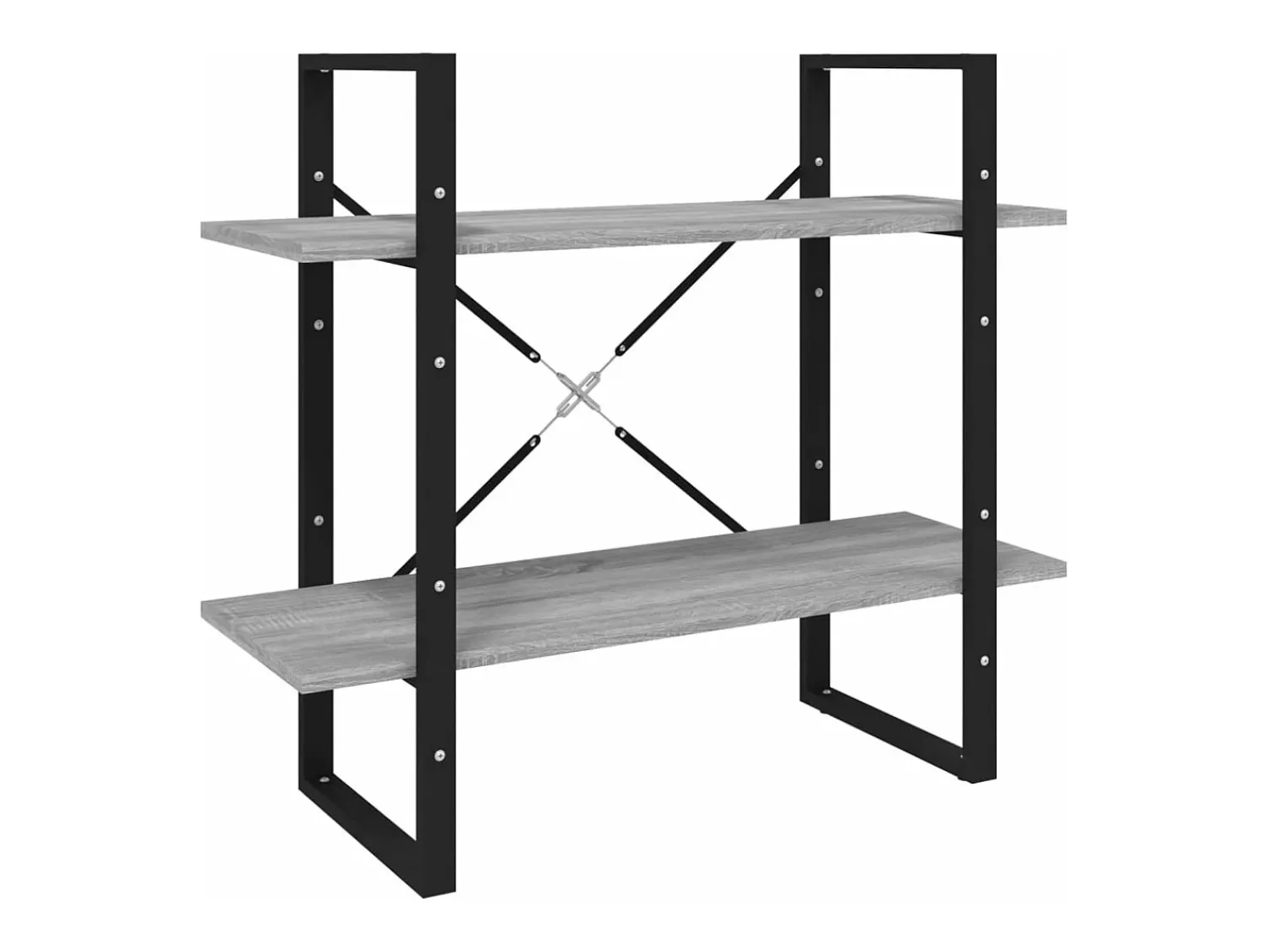 vidaxl Estante 2 prat. 80x30x70 cm derivados madeira sonoma^ Vitrina