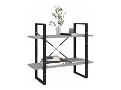 vidaxl Estante 2 prat. 80x30x70 cm derivados madeira sonoma^ Vitrina