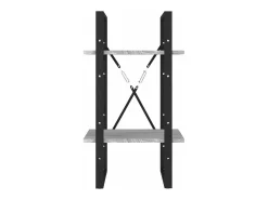Clearance Estante 2 prat. 40x30x70 cm derivados madeira sonoma PT937919 Cinzento