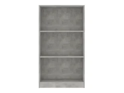 Vitrina|vidaxl Estante 3 pratele. 60x24x109cm madeira processada cinza cimento Cinzento