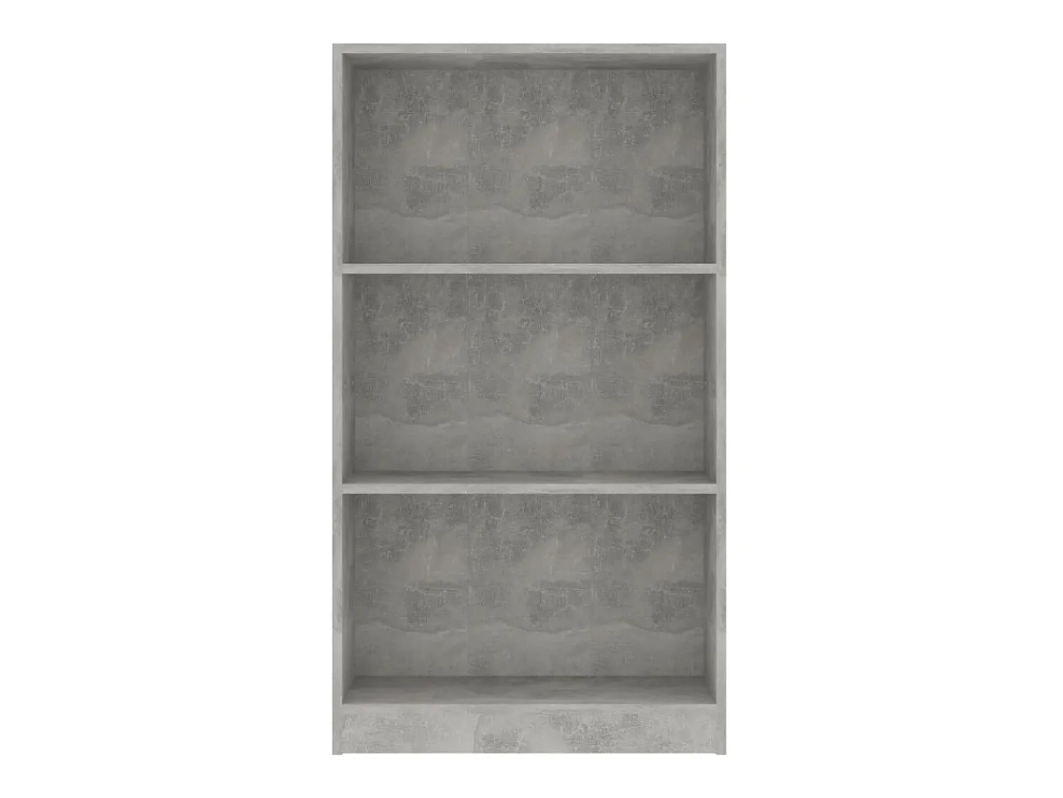 Vitrina|vidaxl Estante 3 pratele. 60x24x109cm madeira processada cinza cimento Cinzento